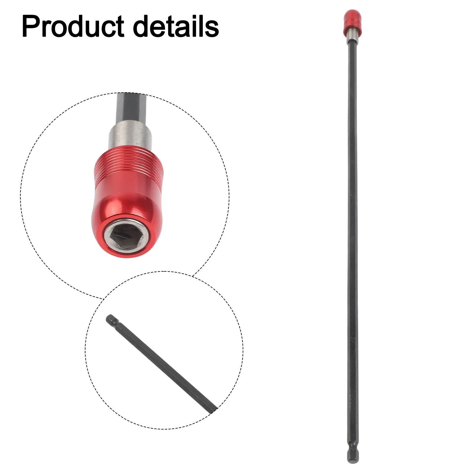 1pc 1/4'' Hex Shank Screwdriver Bit Holder Extension Bar Adapter Rod 300/400mm Hexagonal Handle Quick Release Extension Rod