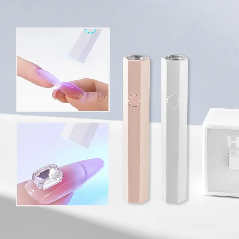 Portable Quick Dry Nail UV Lamp USB Rechargeable Battery LED Pen Nails Dryer Ultraviolet Light Salon DIY Phototherapy Machine