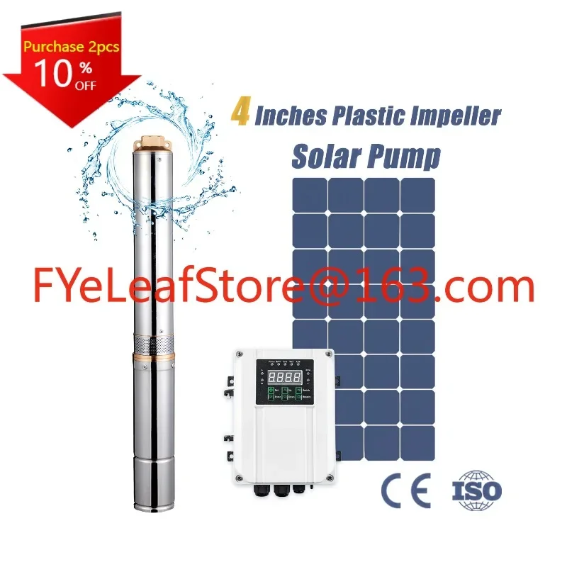 Solar Pump DC 100m Deep Well Solar Water Pump Submersible Water Pump Solar System for Agricultural Irrigation