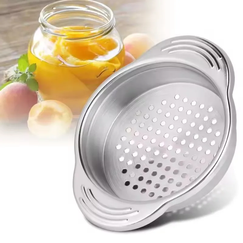

Stainless Steel Tuna Strainer Food Can Strainer Tuna Can Strainer Press Canning Colander Can Filter for Canned Vegetable Bea