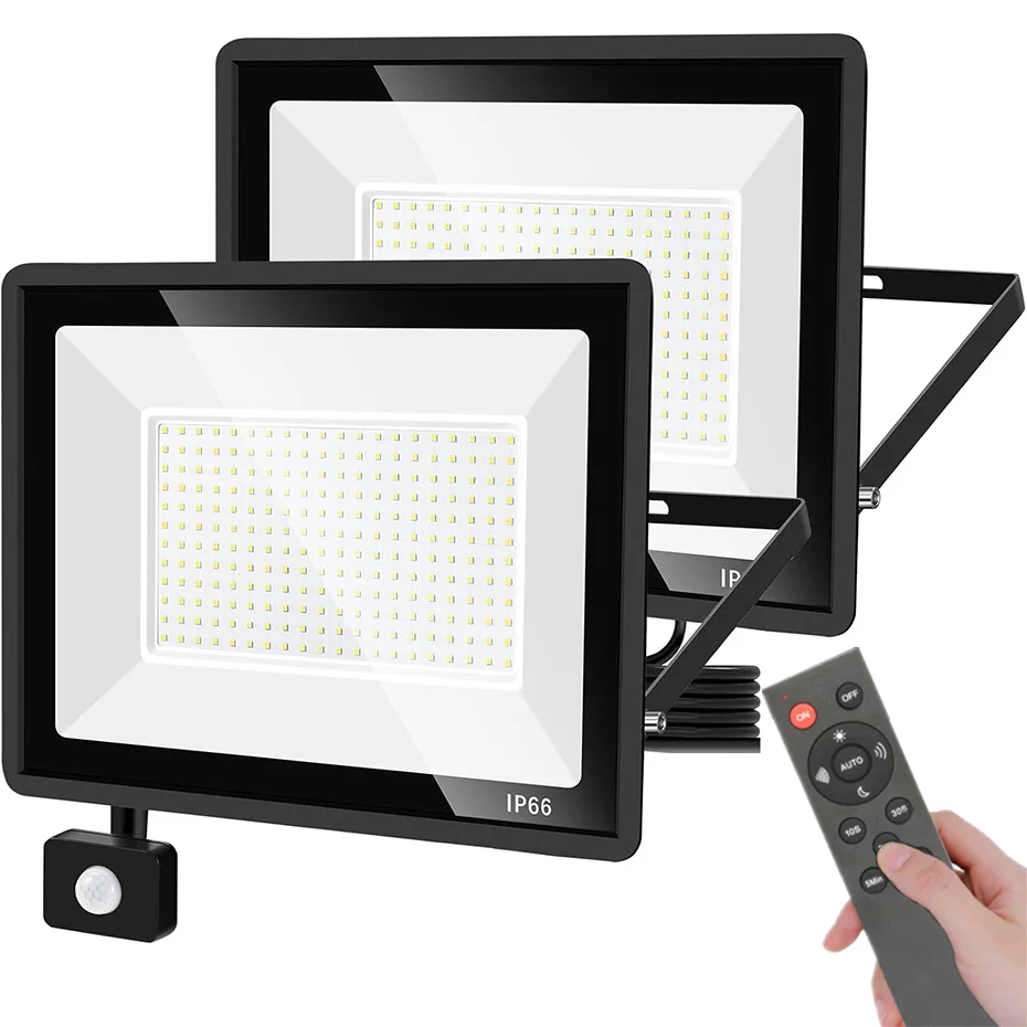 

Outdoor Spotlight Motion Sensor LED Floodlight Remote Control 220V 100W 50W 30W 20W IP66 Underground Light Warehouse Garden Lamp