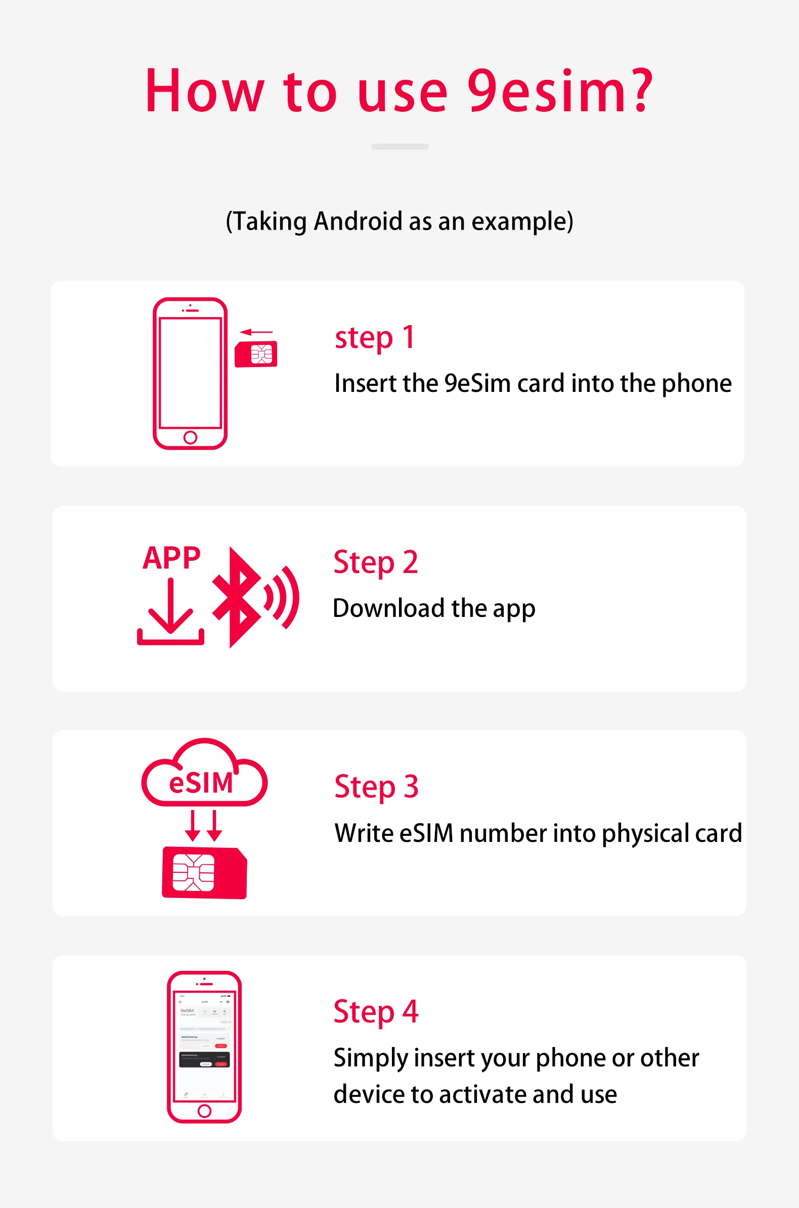 9esim V3 Physical ESIM Write Card Mobile Unlimited Download Profile Compatible with ESIM Unlocked Mobile Phones Support STK Menu