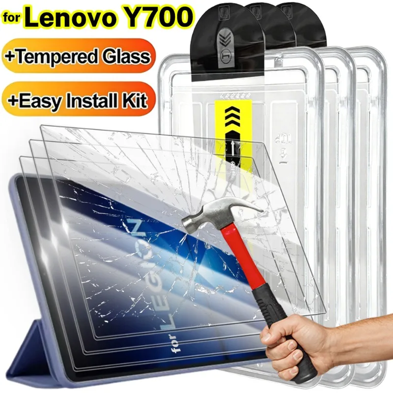 

1-3 упаковки, простое в установке закаленное стекло для Lenovo Legion Y700, 2025, 8,8-дюймовая защитная пленка для экрана HD, защитные пленки от царапин
