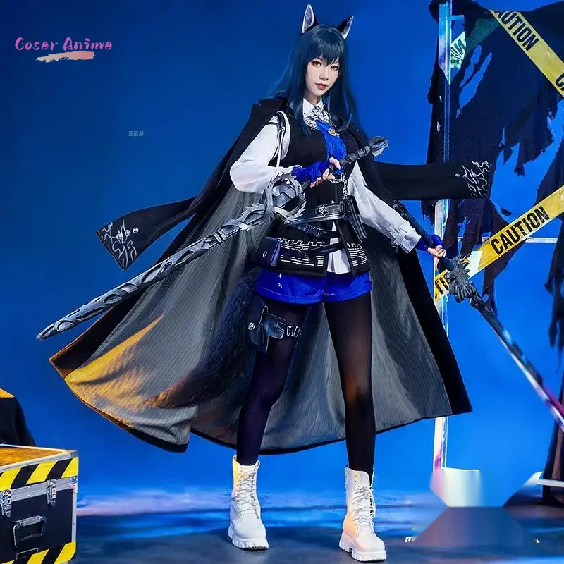 【Coser】Texas the Omertosa Cosplay Costume Game Arknights Uniform Halloween Carnival Party Christmas Play Role Clothes Clothing