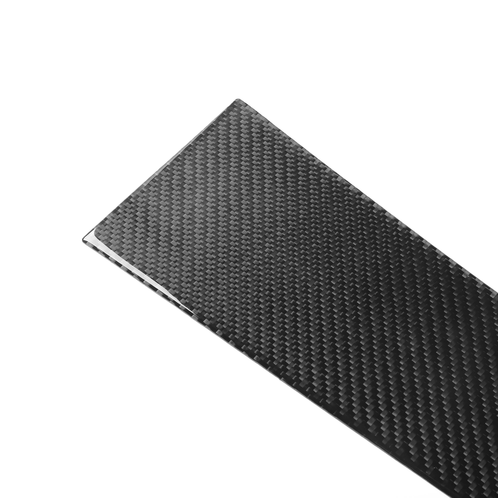 For Tesla Model Y 2023-2025 Real Soft Carbon Fiber Car Interior Full Door Inner Armrest Window Lift Switch Panel Cover Set 4Pcs
