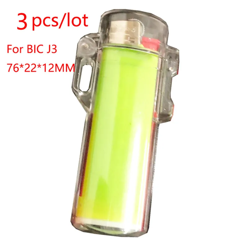 Transparent Plastic Lighter Case For BIC J3 J6 Waterproof Protective