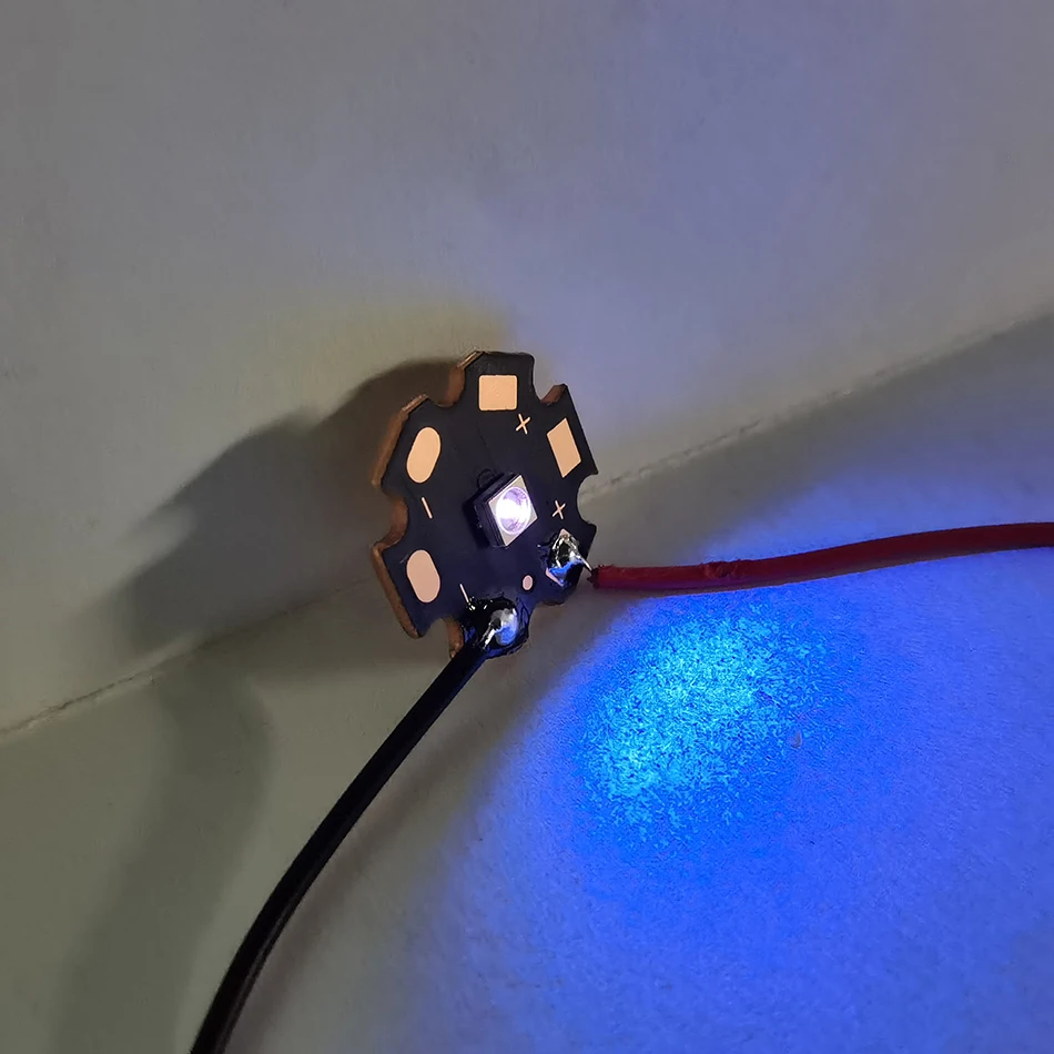 0.1W 1W 2W 3838 290nm 310nm 325nm 340nm UVB UV LED Beads 5-7V Ultra Violet Lamp Light-Emitting Diode with 20mm Copper Substrate