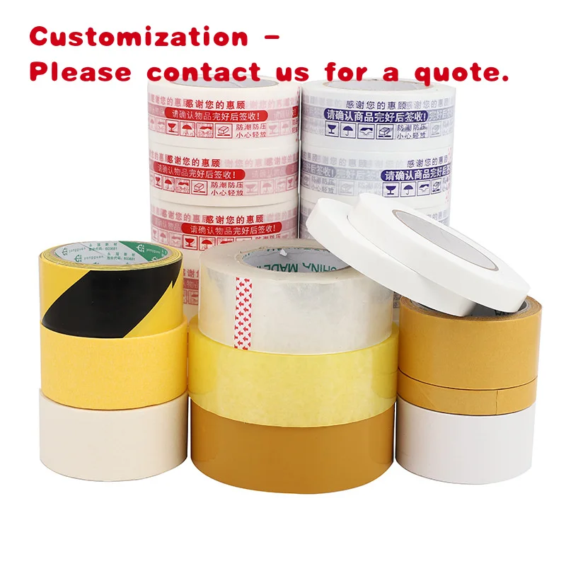 

Изготовленная на заказ. Настраиваемая прозрачная клейкая лента для упаковки, односторонняя лента, уплотнительная лента на заказ