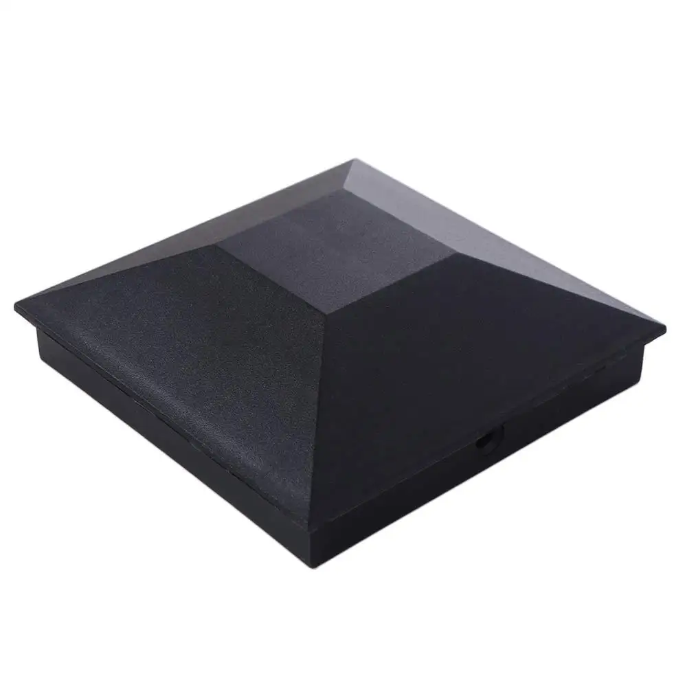 6 قطعة قبعات عمود الهرم المقاوم للماء استبدال 3.5x3.5in المشاركات حامي العلوي مع مسامير سهلة التركيب غطاء عمود السياج