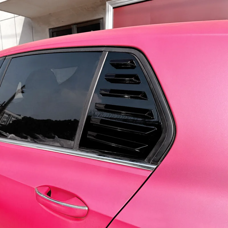 For VW Golf 8 GTI GTD R R-Line TSI TDI 2020-2-24 Car Styling Rear Window Louvers Triangle Shutter Decoration Cover Sticker Trim