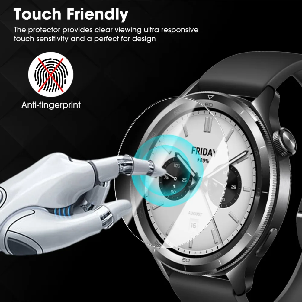 1-10pcs HD Tempered Glass for Xiaomi Watch S4 Screen Protector Full Cover Protective Film Curved Protection for Xiao Mi Watch S4