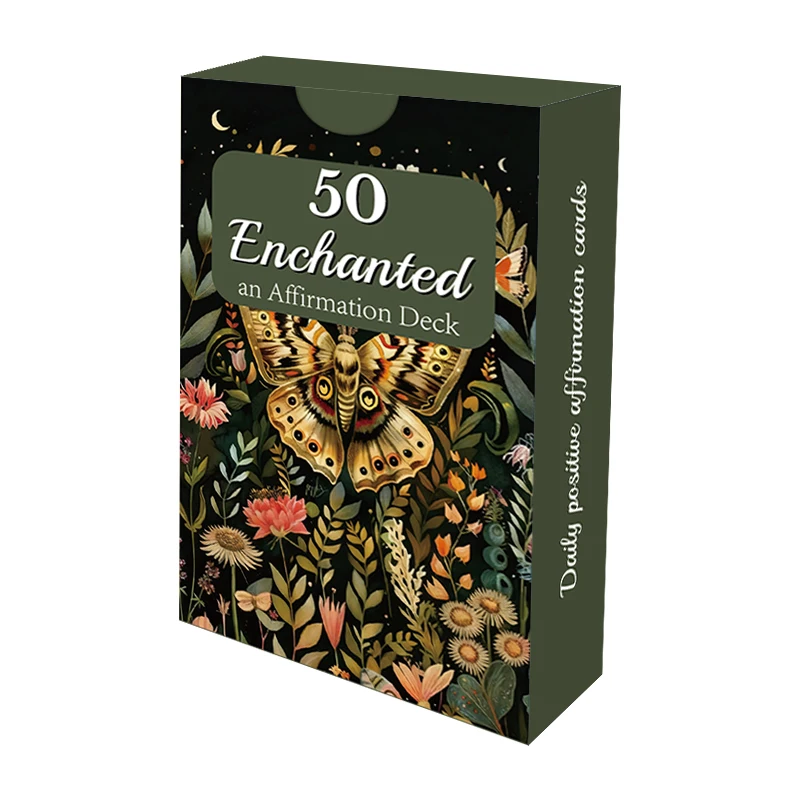 

1pcs Enchanted Forest Affirmation Deck, Whimsical Woodland Creature & Celestial Art Cards, Magical Daily Positive Affirmations for Spiritual Growth & Self-Love