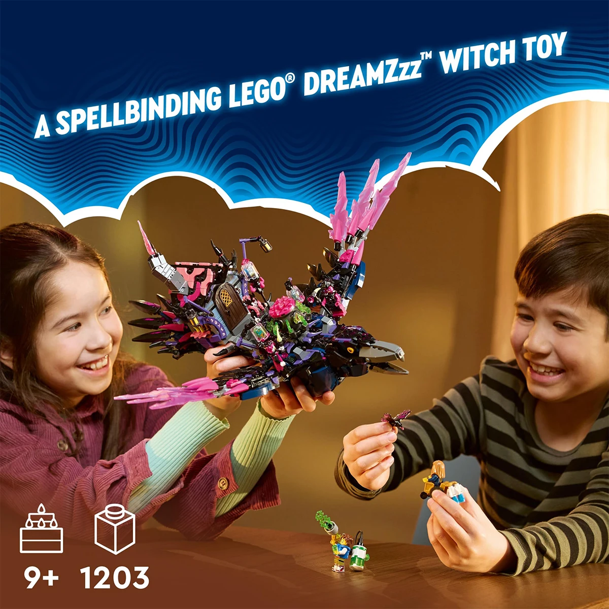 LEGO DREAMZzz The Never Midnight Raven, Spooky Toy For Kids Aged 9 And Up, Animal Toy Playset For Boys And Girls, 71478