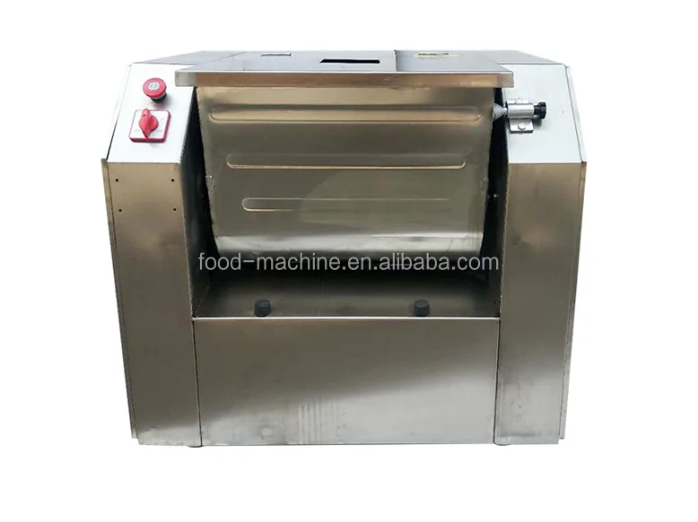 50 كجم سعة كبيرة خلاط دقيق من الفولاذ المقاوم للصدأ آلة خلط عجين الطعام #6