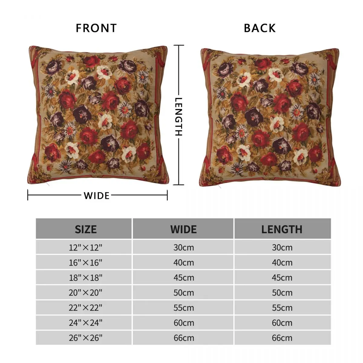 Antique Russian Bessarabian Rug Square Pillowcase Polyester Linen Velvet Printed Zip Decorative Sofa Seater Cushion Cover 18