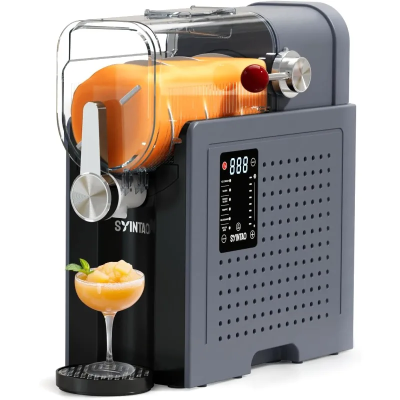 

Machine for Home, Soft Serve Ice Cream Machine, 88oz Vessel Slushy Machine with 6 Preset Programs, Frozen Drink Maker fo