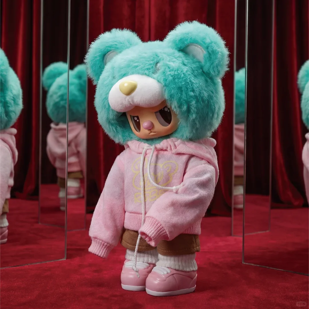 Chao Sweet Rebel Bear Street Series Vinyl Plush Doll Blind Box Articulation Mobility Vinyl Plush Doll Popular Pendant Halloween