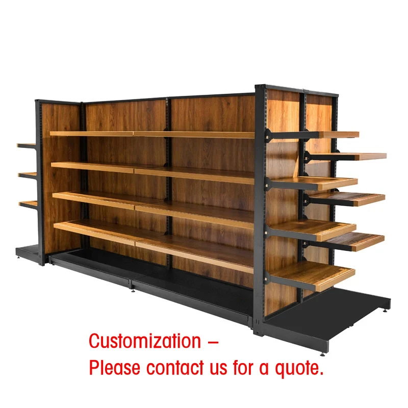 custom.Shelf High Quality Iron Metal MDF Wood Carton Box Wooden Wall Shelf Living Room Furniture Contemporary