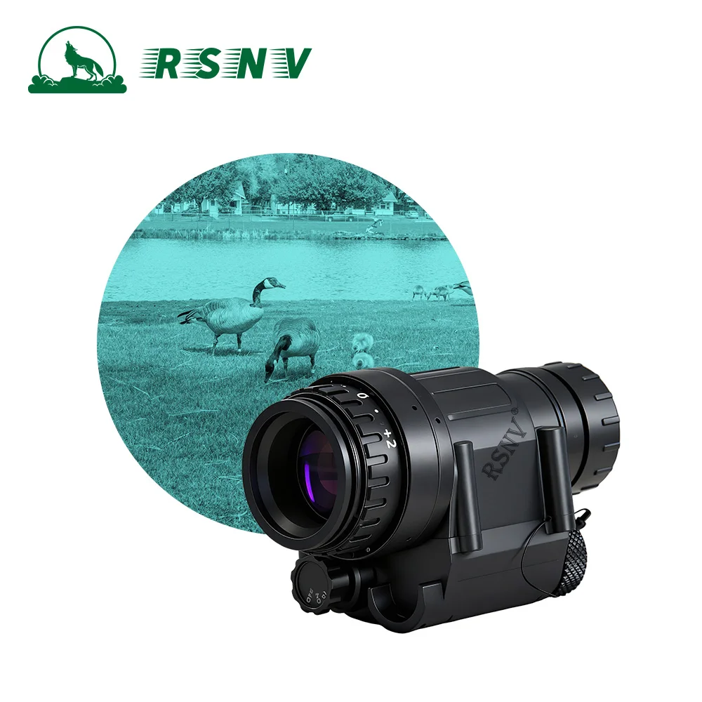 RSNV GEN2+ Gen3 PVS14 Night Vision Monocular Housing Kit with 1x Magnification 120m Range & Image Stabilization