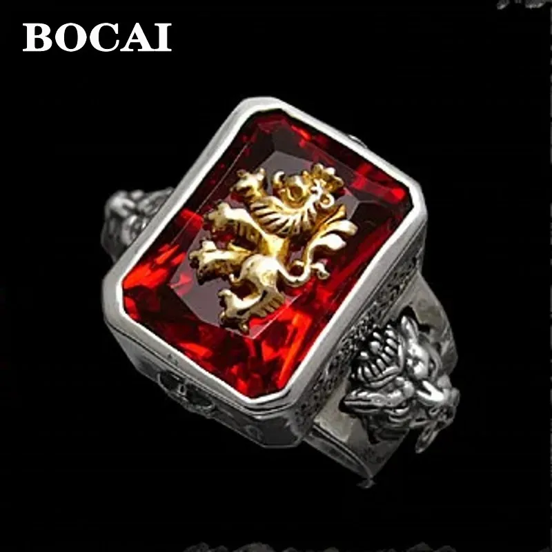 

Мужское серебряное кольцо Rastavibrations S925 из чистого серебра 925 пробы, мужское кольцо из тайского серебра на указательный палец, мужская мода, серебряное кольцо