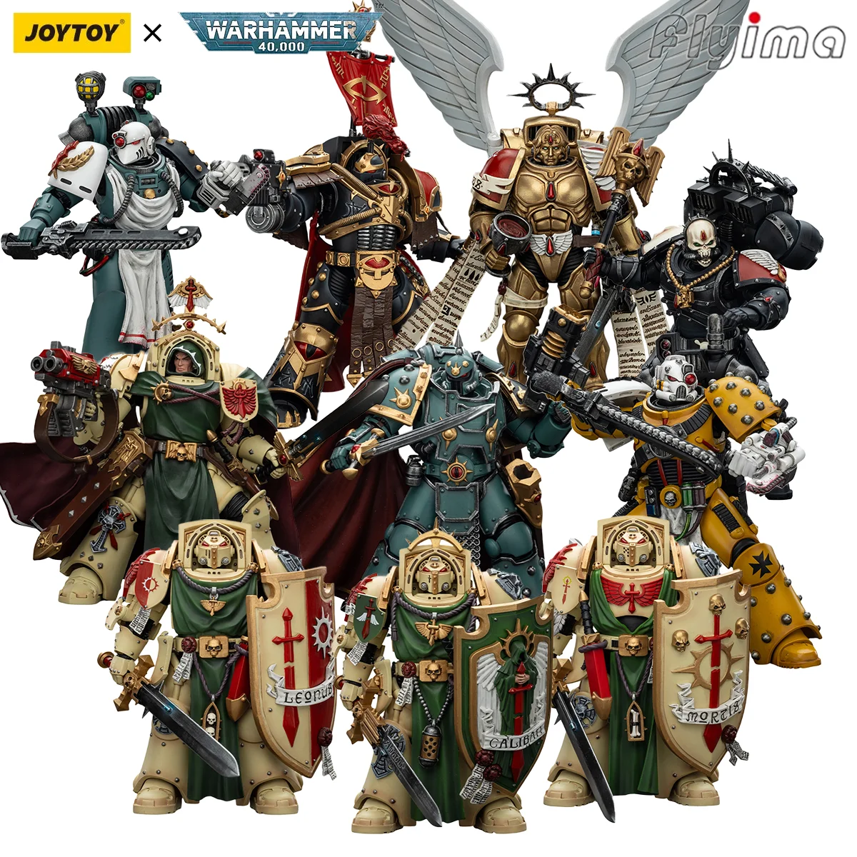 [Предзаказ] JOYTOY Warhammer 40K 1/18 Фигурка Темные ангелы Deathwing Knight/Blood Angels Модель Sanguinor/Lemartes NPCS