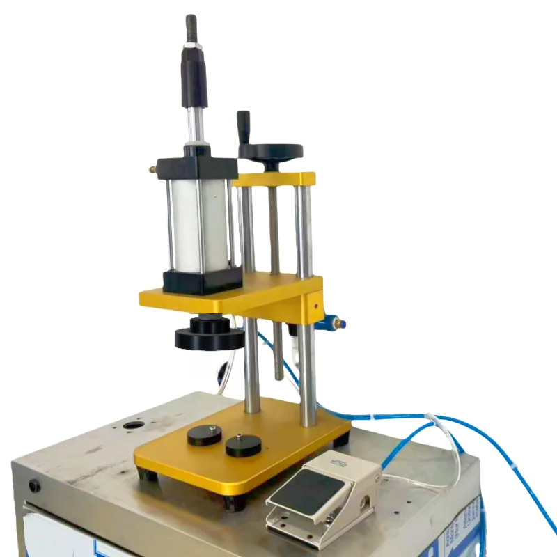 Desktop Pneumatic Perfume Glass Bottle Capping Machine Perfume Collar Bottle Crimping Pressing Machine Bottle Capping Machine