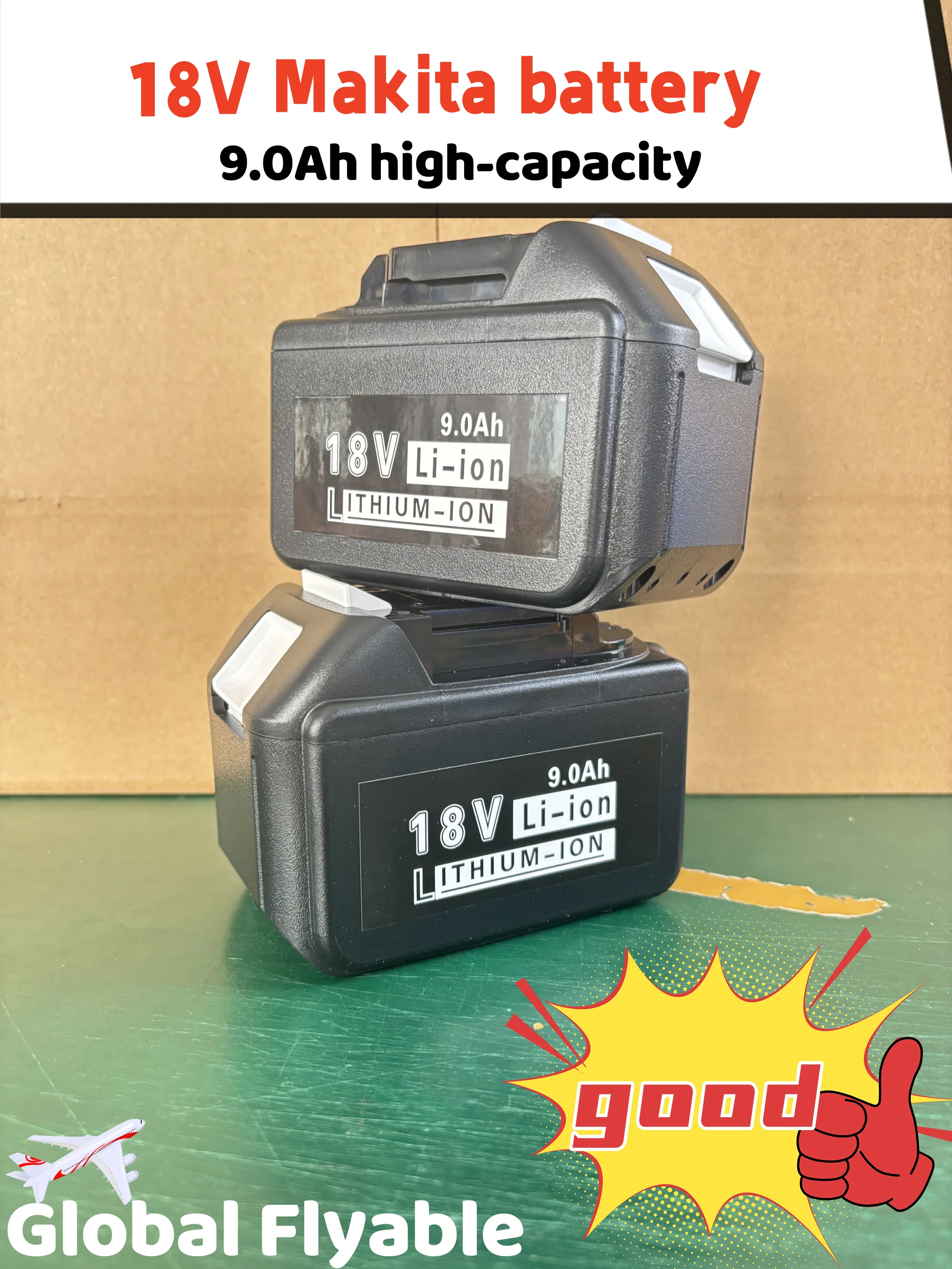 

For Makita 18V Replacement Battery (9AH/9000mAh Li-Ion) + Charger – Fits BL1860B, BL1850, BL1830, BL1815, LXT400