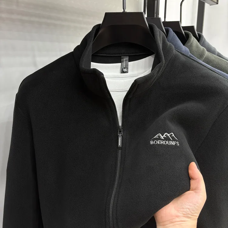 

Двусторонний джемпер Fce, мужской весенне-осенний повседневный спортивный кардиган с воротником-стойкой, модный мужской джерт