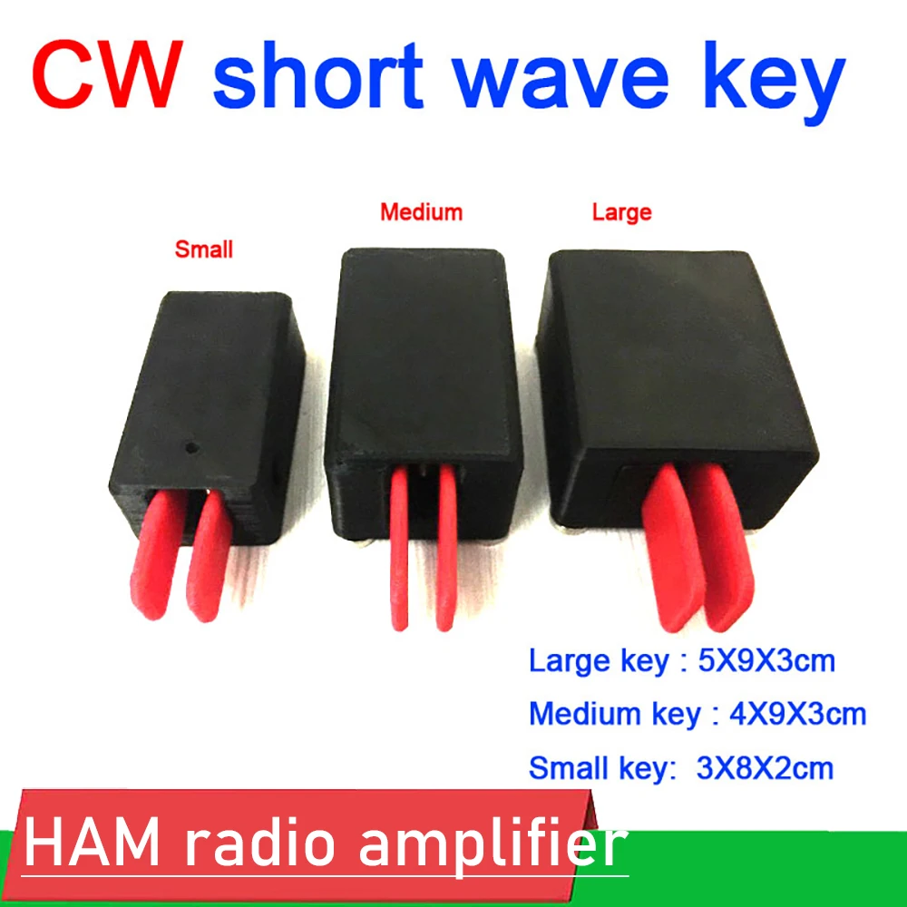 DYKB Strong magnetic CW short wave key / automatic key / auto key double paddle diy kts For RF HAM radio amplifier