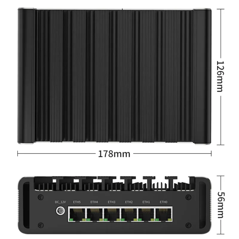 Imagem -06 - Proxmox-router Firewall Intel N100 8505 x I226-v 2.5g Lan Mini pc Fanless Ddr5 dp hd Pfsense Router Opnsense 12ª Geração