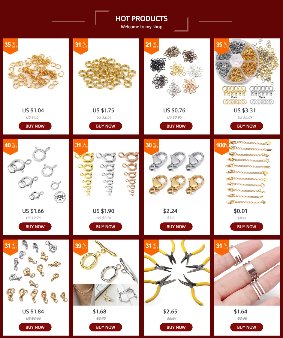 Louleur Hohe Qualität Edelstahl Offenen Jump Ring Runde Gold Farbe Split Ringe Für Diy Schmuck Machen Erkenntnisse Großhandel – Detail 1
