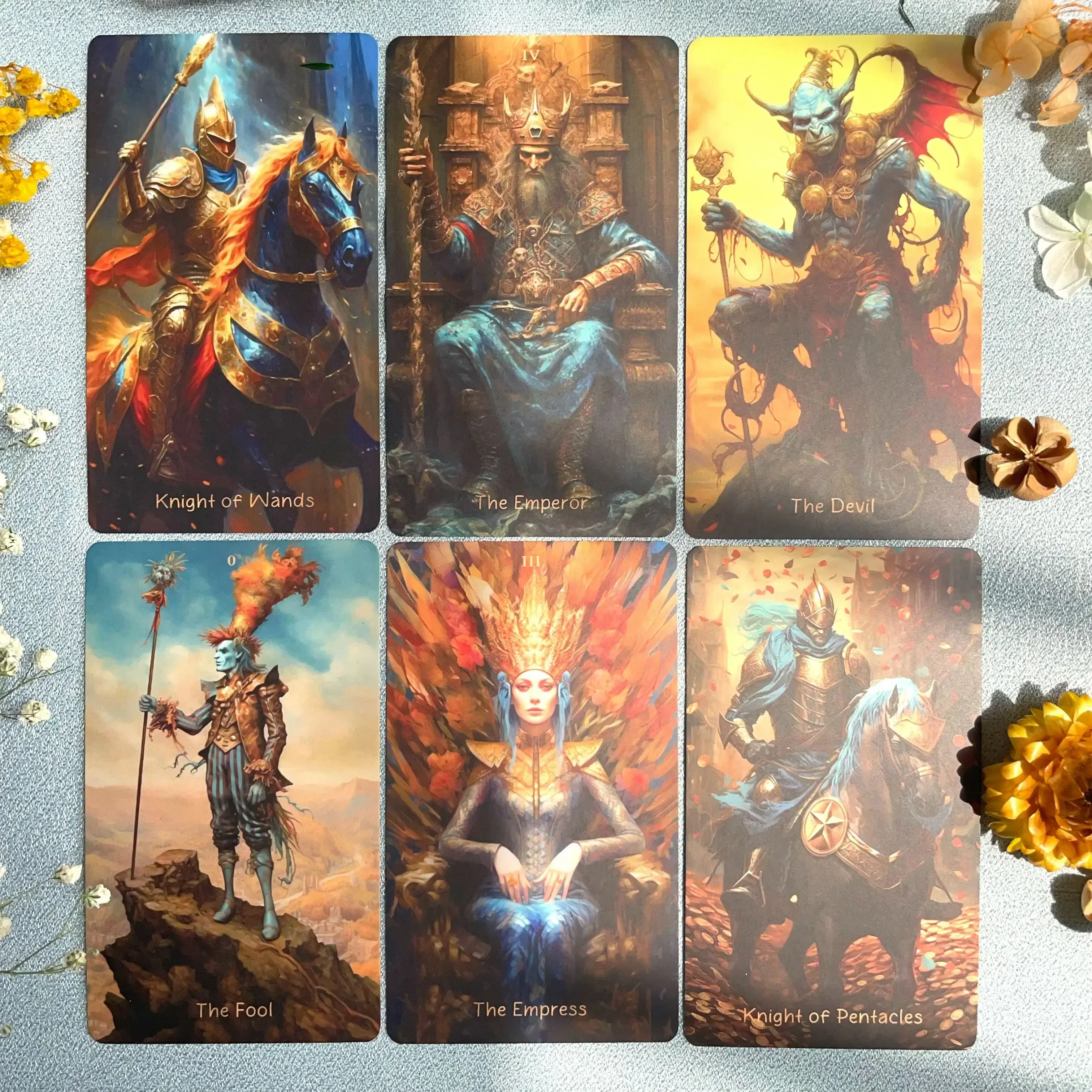 High Quality Oracle Divination Deck Original Genuine Kingdom of Light Tarot Cards Russian Spanish Exquisite Collection Gifts Set