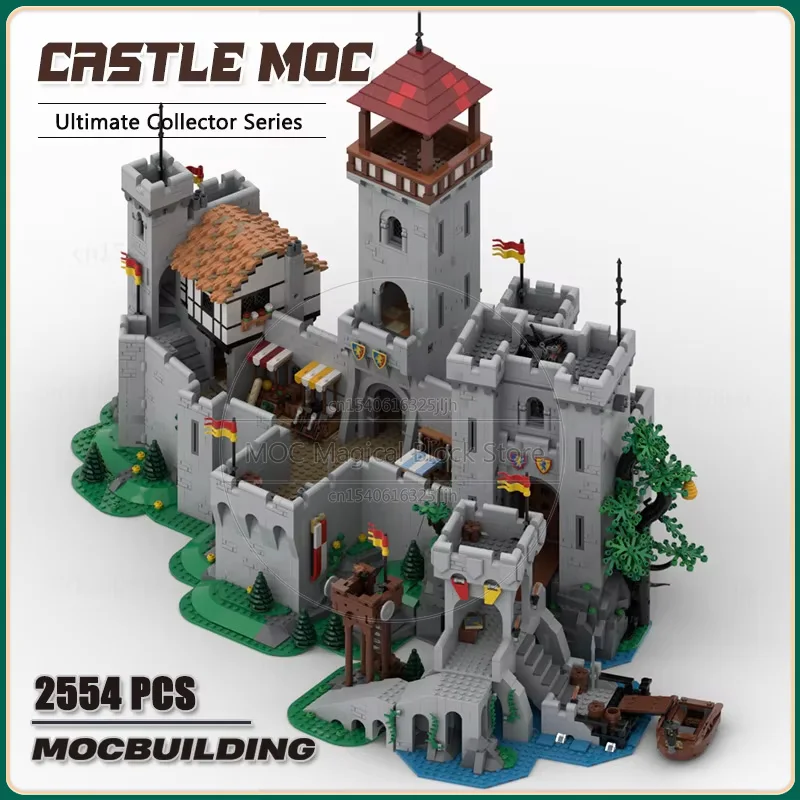 MOC Building Blocks Movie Scence Medieval Tower Castle Architecture DIY Assembly Technology Bricks Collection Toys Children Gift