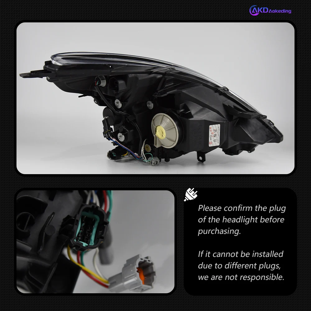 Auto Verlichting Voor Nissan Teana Koplamp 2008-2012 Altima Head Lamp Drl Projector Lens Automotive Accessoires