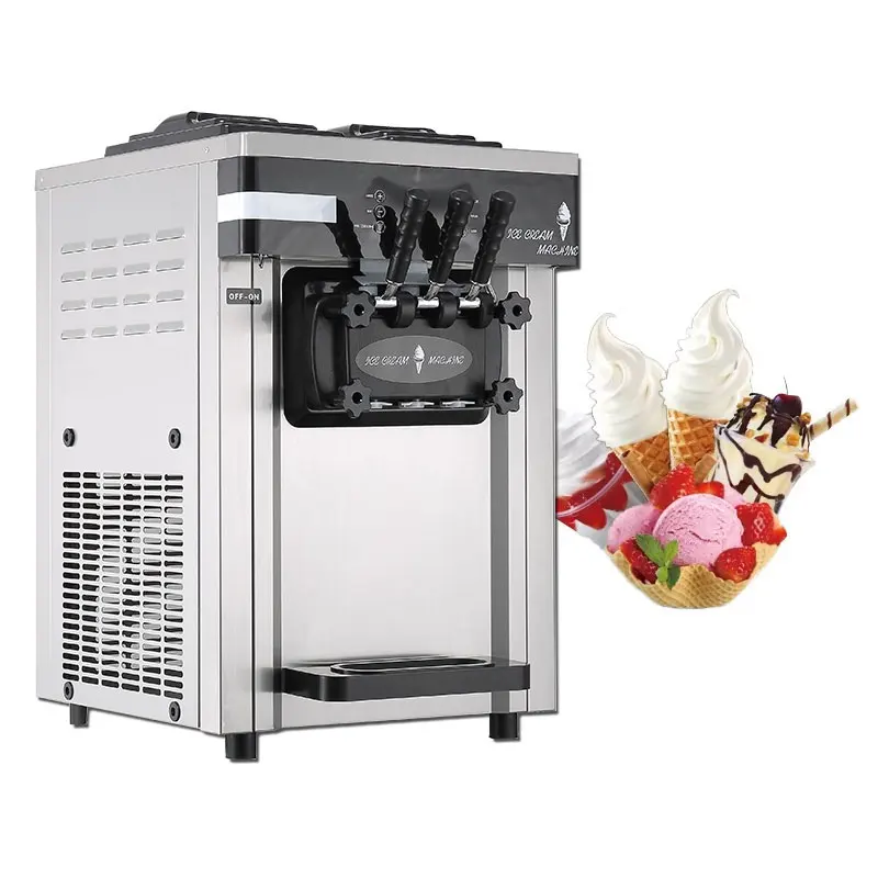 BQ-GM626T Commercial Soft Serve Gelato Ice Cream Maker Machine High Efficiency Portable Mini Ice Cream Machine