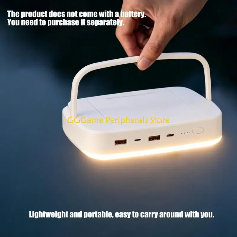 U55B Durability ABS 21700 Battery Case Featuring Quick Release Design LED Light