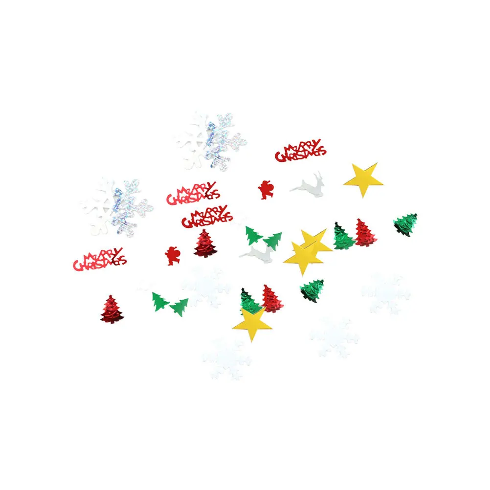 

1Pack Christmas Confetti PVC Sparkle DIY Accessories for Home Bar Cafe 30g Santa Snowflake Deer Festive Decor Christmas Confetti