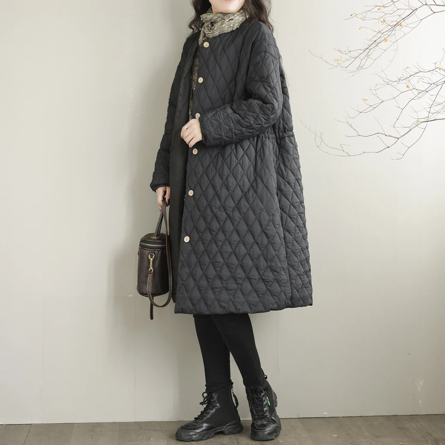 Women Parkas Single Breasted Solid Thick Long Jackets Full Sleeves Pockets Casual Warm Coats Jacket Autumn Winter 2025