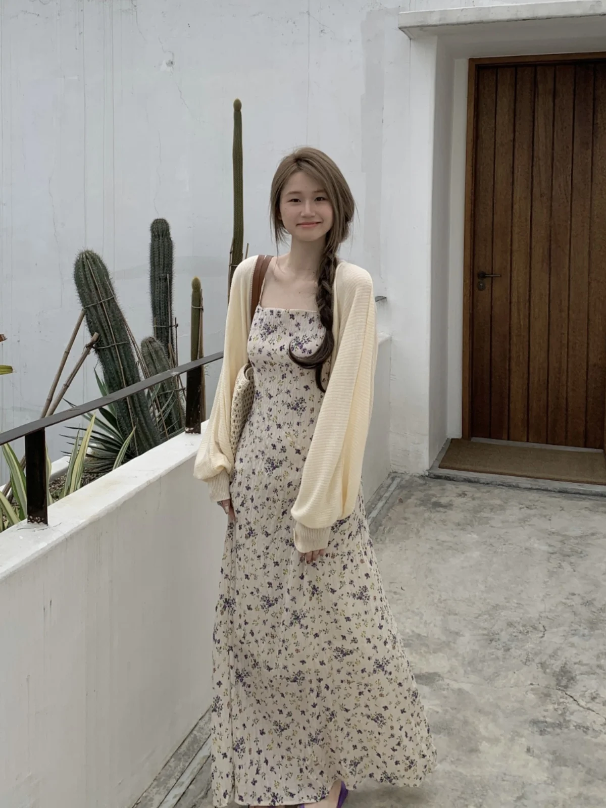 

plus Size Floral Print ter Dr Women's Autumn New Slimming oulder awl Top Coat Set Korean Sle Faion Ensemble