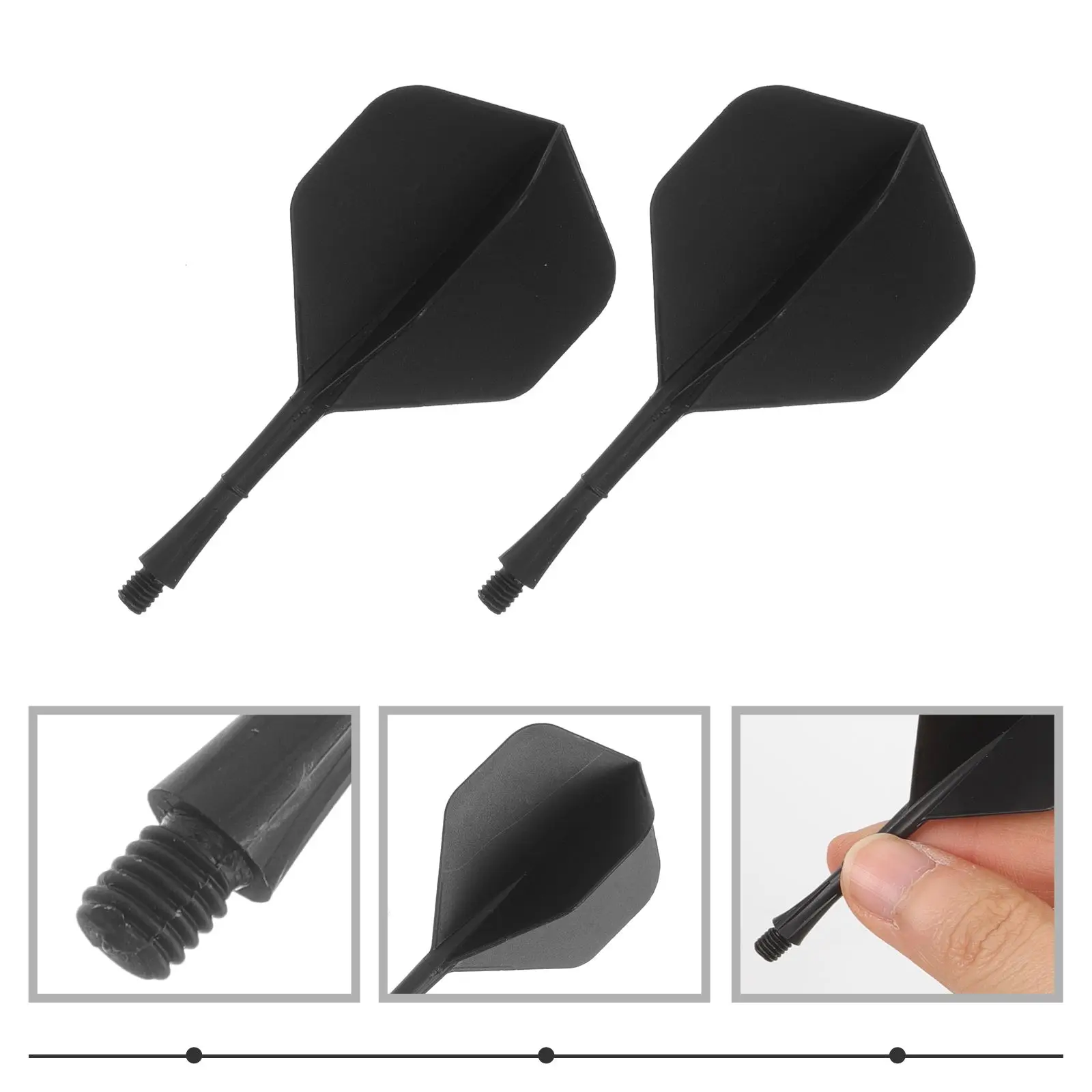 10 個フライトテールリーフポール弾性耐久性のあるソフトハードチップアクセサリーパッキングブルーアルミおもちゃスポーツ