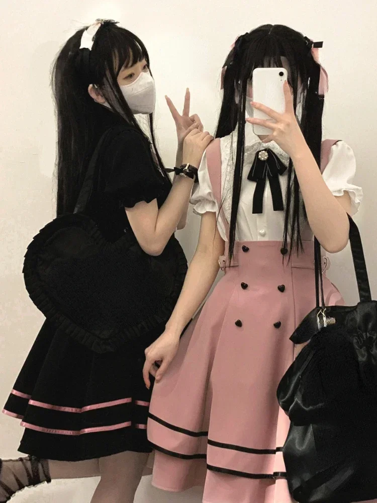 

Y2k Фея с высокой талией, винтажные женские юбки на пуговицах со звездами, Harajuku, милая Kawaii Faldas, эстетичная уличная однотонная мини-юбка, летняя