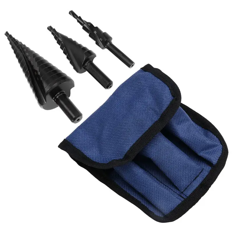 

Набор ступенчатых сверл ABKJ-3PCS для металла, 4-12 мм, 4-20 мм, 4-32 мм, с винтовой канавкой, универсальные, с покрытием