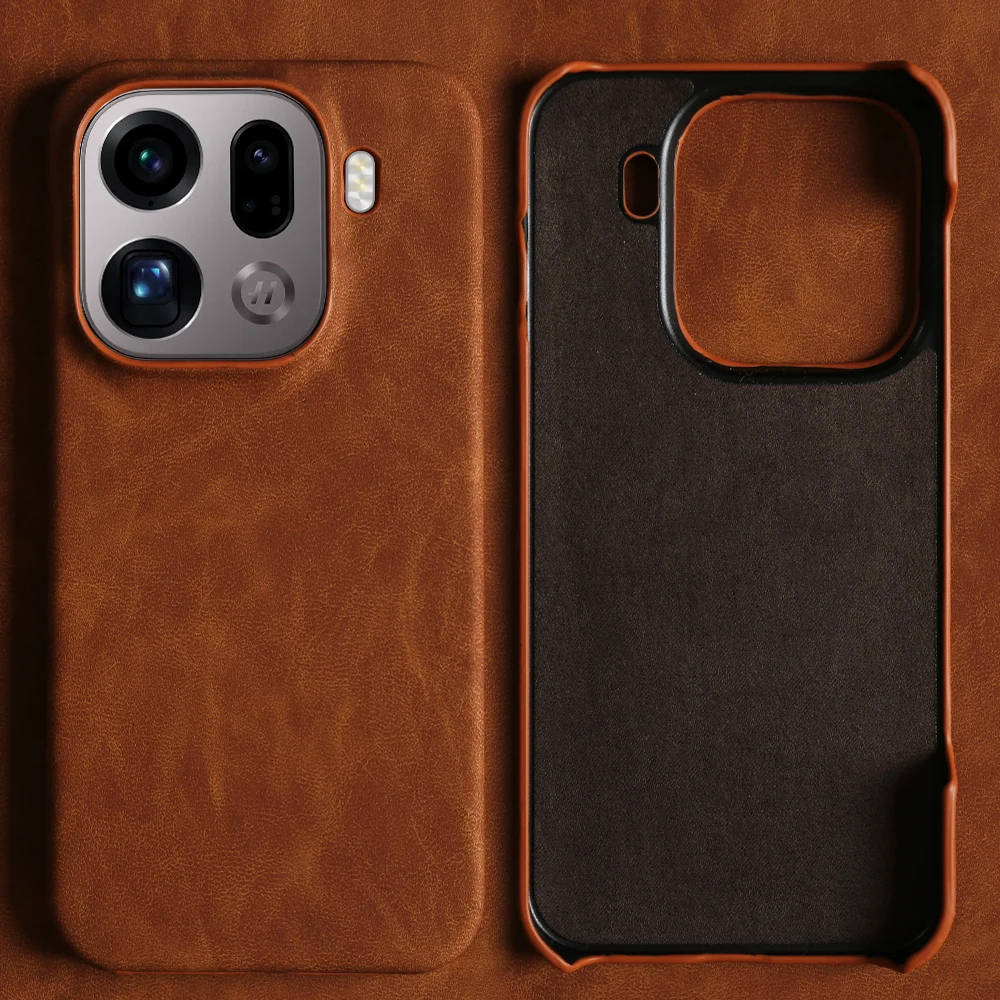 Hautähnliche Leder-Rückabdeckung für OPPO Find X9 Ultra X8 Pro X6 X7 Ultra Handyhülle X 8 X8Ultra X 9 X9Pro Coque Funda Para