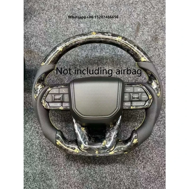 2022 Leather Carbon Fiber Car Steering Wheel