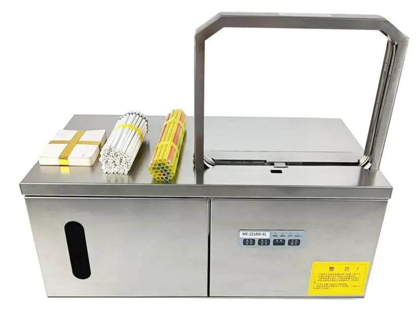 Electric Automatic Small Strapping Machine Mini Bale Bundling Tool 12mm Tape Vegetable Tying Binding Machine