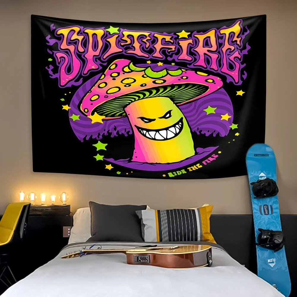 Skateboards Tapestry Home Decoration 4 Holes Flag Wall Hanging Bedroom Dormitory Background Cloth Party Backdrop