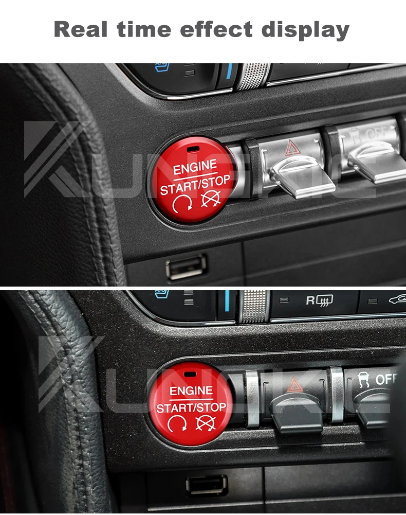 Auto-Start-Motor-Stoppschalter Zündknopf Ersatz für Ford Mustang 2015 2016 2017 2018 2019 2020 2021 2022 2023 – Detail 8