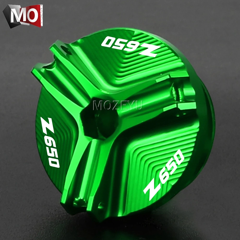 

For Kawasaki Z650 Ninja 650 Z800 Z 650 800 Motorcycle Accessories CNC Aluminum Engine Oil Filter Cap Drain Plug Bolt Screw Cover
