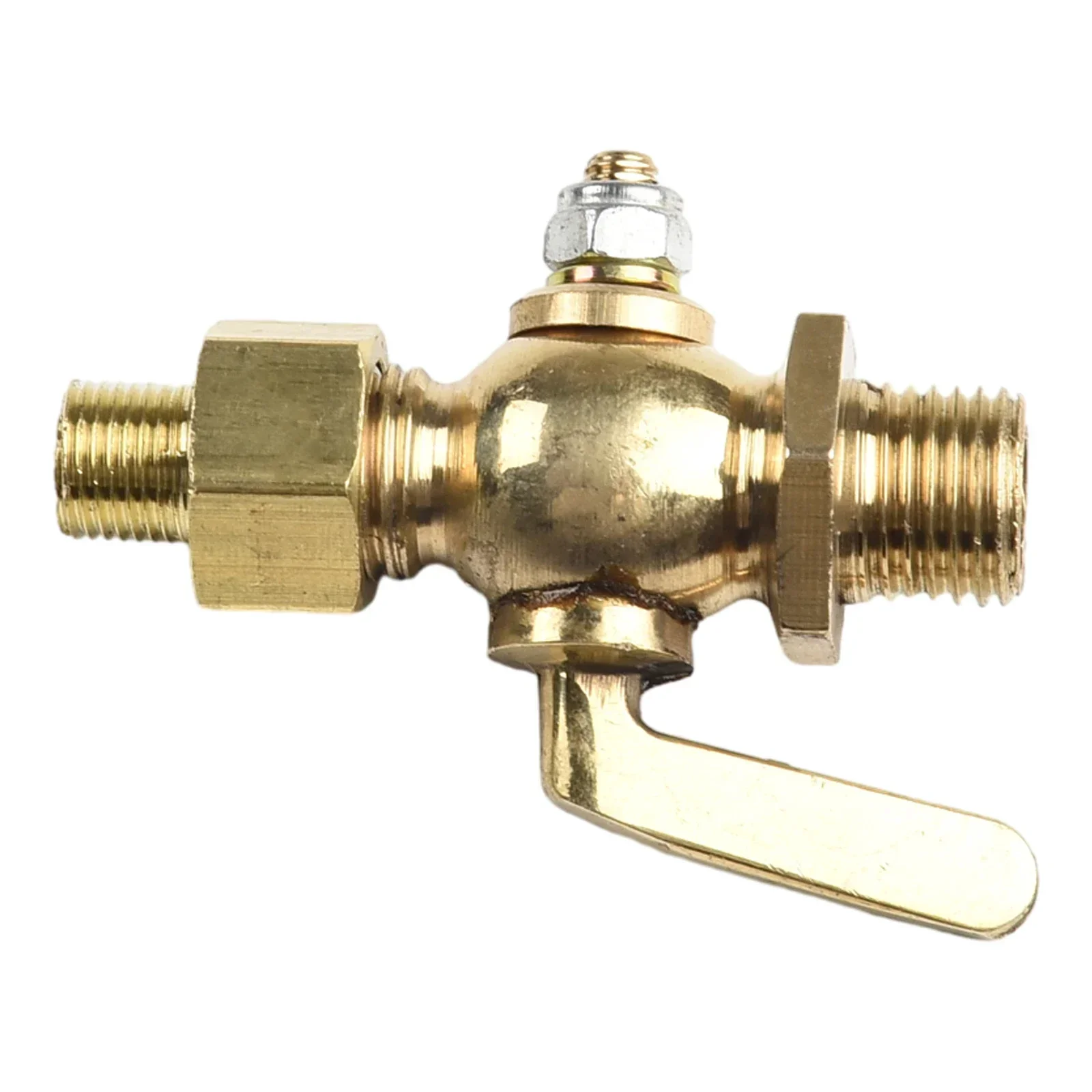 For Vintage Motorcycles Brass Petcock Valve Air Intake Fuel Delivery Accessories Standard Pattern Switch Rotation view 6
