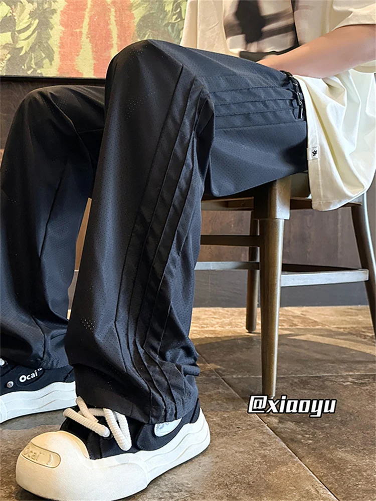 

Bla дышащие повседневные брюки мужские летние тонкие свободные прямые функциональные рабочие брюки Fce длинные брюки модные молодежные брюки